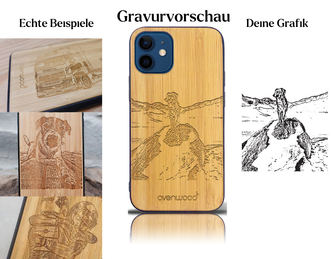 INDIVIDUELL iPhone 12 mini Bambus-Kunststoff